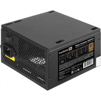 Блок питания 400W EXEGATE 80 PLUS® Bronze 400PPH ATX, APFC, SC, КПД 88%