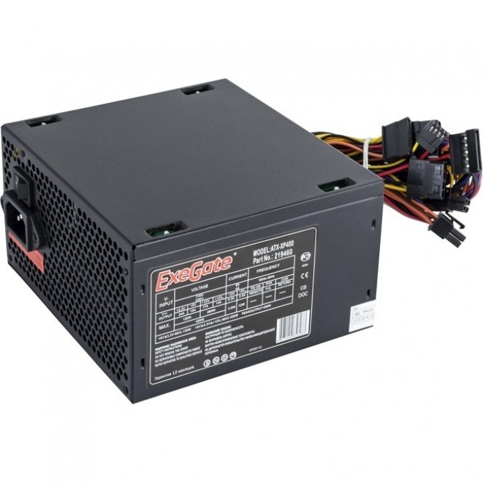 Блок питания 400W EXEGATE XP400 EX219459RUS-PC Блок питания 400W EXEGATE XP400 EX219459RUS-PC