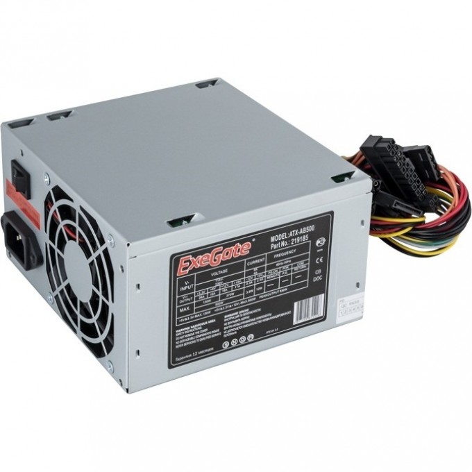 Блок питания 500W EXEGATE AB500 EX219185RUS-PC Блок питания 500W EXEGATE AB500 EX219185RUS-PC