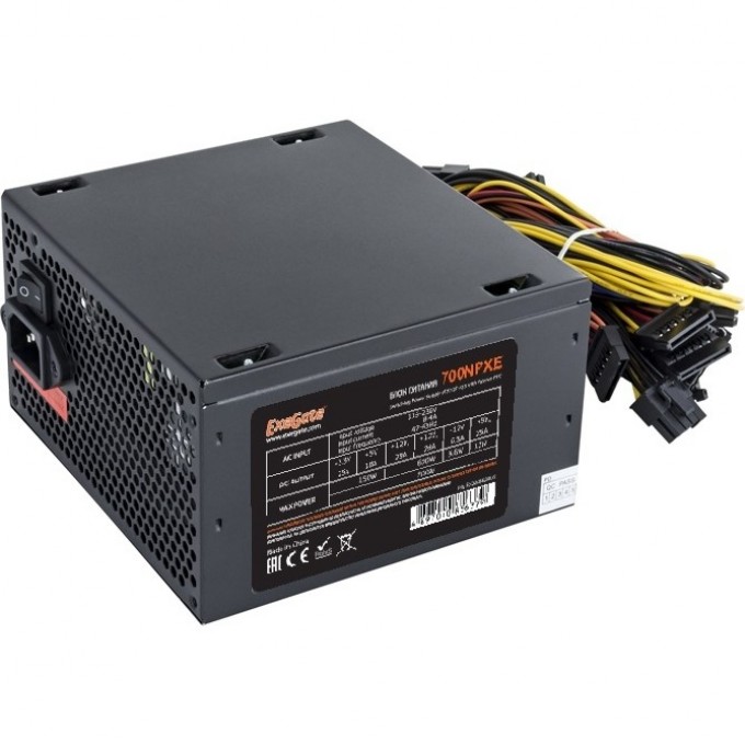 Блок питания 700W EXEGATE 700NPXE EX220360RUS-PC Блок питания 700W EXEGATE 700NPXE EX220360RUS-PC