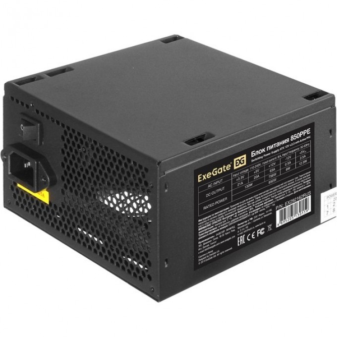 Блок питания 850W EXEGATE 850PPE EX292162RUS Блок питания 850W EXEGATE 850PPE EX292162RUS
