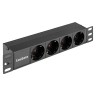 Блок розеток EXEGATE SERVERPRO PDU-10H401 Al-4S-C14 EX298596RUS