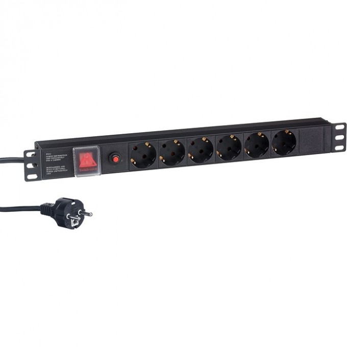 Блок розеток EXEGATE SERVERPRO PDU-19H606 AL-6S-EU2CU-SW-O EX280831RUS Блок розеток EXEGATE SERVERPRO PDU-19H606 AL-6S-EU2CU-SW-O EX280831RUS