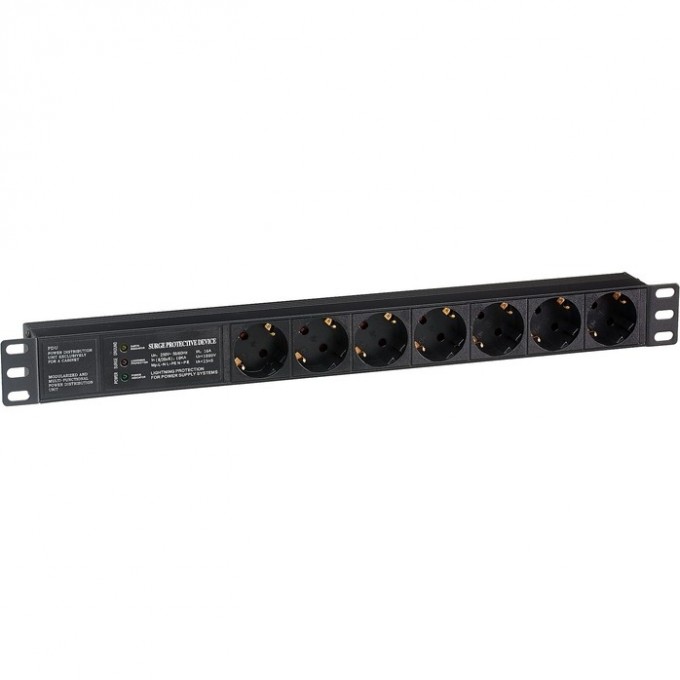 Блок розеток EXEGATE SERVERPRO PDU-19H701 AL-7S-C14-SPD3 EX280836RUS Блок розеток EXEGATE SERVERPRO PDU-19H701 AL-7S-C14-SPD3 EX280836RUS