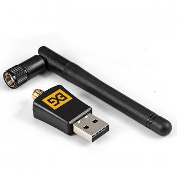 Двухдиапазонный USB адаптер Wi-Fi 5 EXEGATE EX-W5-T2U Plus-AC650 с внешней антенной