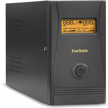 Источник бесперебойного питания EXEGATE POWER SMART ULB-650.LCD.AVR.4C13.RJ.USB Источник бесперебойного питания EXEGATE POWER SMART ULB-650.LCD.AVR.4C13.RJ.USB