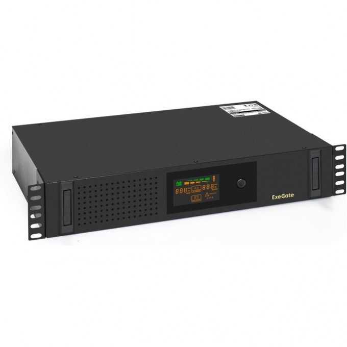 Источник бесперебойного питания EXEGATE SERVERRM UNL-2000.LCD.AVR.2SH.3C13.USB.2U EX293851RUS Источник бесперебойного питания EXEGATE SERVERRM UNL-2000.LCD.AVR.2SH.3C13.USB.2U EX293851RUS