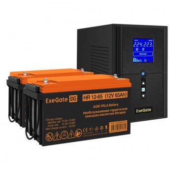 Комплект EXEGATE ИБП EX295987RUS + батарея 65Aч EX282982RUS 2шт Комплект EXEGATE ИБП EX295987RUS + батарея 65Aч EX282982RUS 2шт