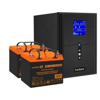 Комплект EXEGATE ИБП EX295989RUS + батарея 33Aч EX285664RUS 2шт Комплект EXEGATE ИБП EX295989RUS + батарея 33Aч EX285664RUS 2шт