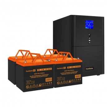 Комплект EXEGATE ИБП EX295991RUS + батарея 80Aч EX285654RUS 4шт Комплект EXEGATE ИБП EX295991RUS + батарея 80Aч EX285654RUS 4шт