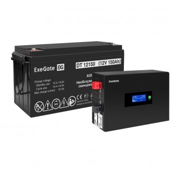 Комплект EXEGATE ИБП EX295993RUS + батарея 150Aч EX282990RUS 1шт Комплект EXEGATE ИБП EX295993RUS + батарея 150Aч EX282990RUS 1шт