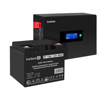 Комплект EXEGATE ИБП EX295993RUS + батарея 40Aч EX282976RUS 1шт Комплект EXEGATE ИБП EX295993RUS + батарея 40Aч EX282976RUS 1шт