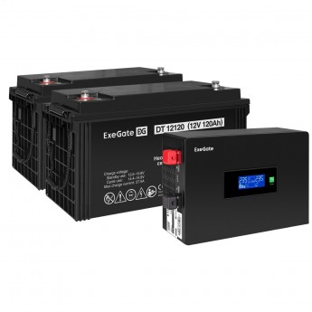 Комплект EXEGATE ИБП EX295994RUS + батарея 120Aч EX282988RUS 2шт Комплект EXEGATE ИБП EX295994RUS + батарея 120Aч EX282988RUS 2шт