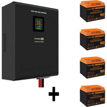 Комплект EXEGATE ИБП EX296004RUS + батарея 45Aч EX285666RUS 4шт Комплект EXEGATE ИБП EX296004RUS + батарея 45Aч EX285666RUS 4шт