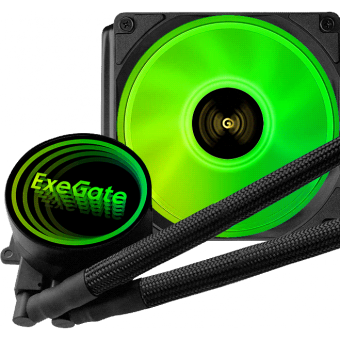 Комплект водяного охлаждения EXEGATE BLACKWATER-120V3.PWM.ARGB EX298708RUS Комплект водяного охлаждения EXEGATE BLACKWATER-120V3.PWM.ARGB EX298708RUS