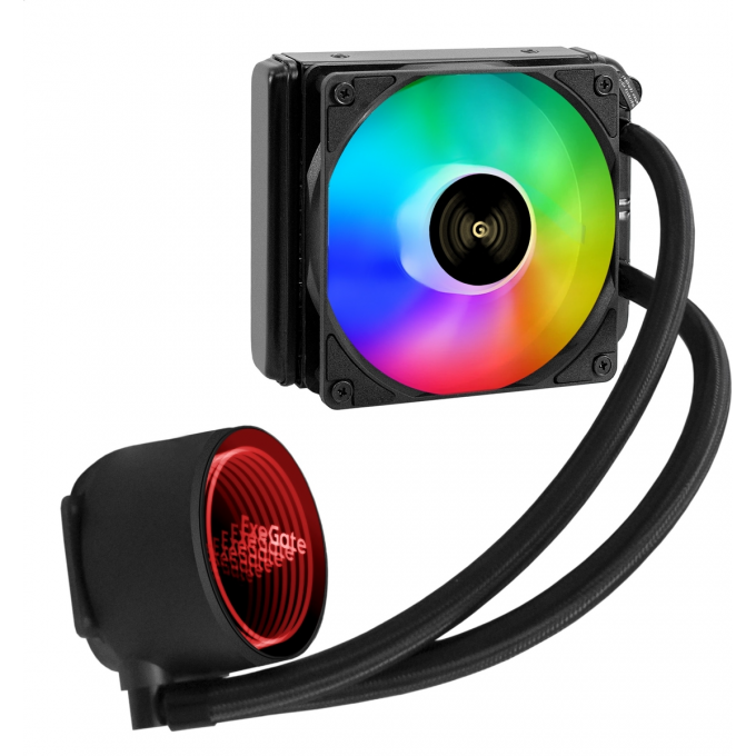 Комплект водяного охлаждения EXEGATE BLACKWATER-120V3.PWM.RGB EX298720RUS Комплект водяного охлаждения EXEGATE BLACKWATER-120V3.PWM.RGB EX298720RUS