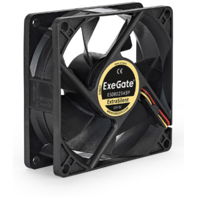 Вентилятор 12В DC EXEGATE EX08015B2P 80x80x15 мм EX299874RUS