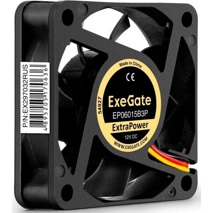 Вентилятор 12В DC EXEGATE EXTRAPOWER EP06015B3P EX297032RUS Вентилятор 12В DC EXEGATE EXTRAPOWER EP06015B3P EX297032RUS