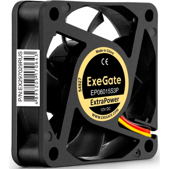 Вентилятор 12В DC EXEGATE EXTRAPOWER EP06015S3P Вентилятор 12В DC EXEGATE EXTRAPOWER EP06015S3P
