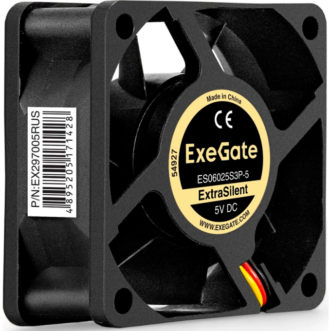 Вентилятор 5В DC EXEGATE EXTRASILENT ES06025S3P-5 EX297005RUS Вентилятор 5В DC EXEGATE EXTRASILENT ES06025S3P-5 EX297005RUS